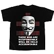 V for Vendetta Accountable Black T-Shirt
